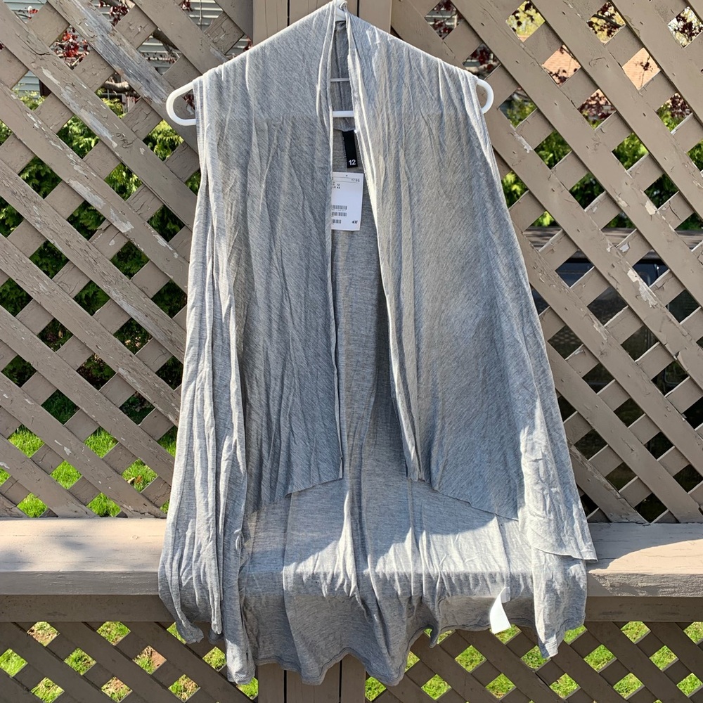 NWT H&M Jersey gray vest